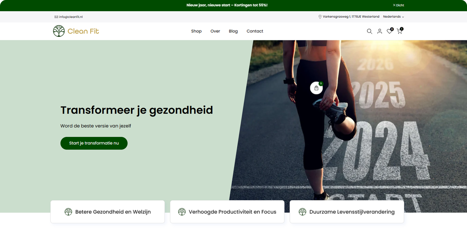 Cleanfit Banner Mockup